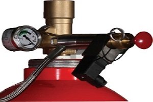 inner to gas fire suppression system